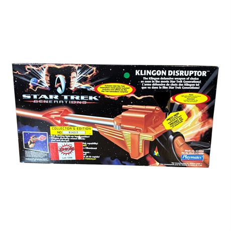 1994 Playmates Star Trek Generations Klingon Disruptor, In Original Box
