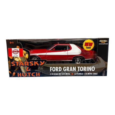 Ertl American Muscle 1:18 Die Cast Metal Starsky And Hutch Ford Grand Torino