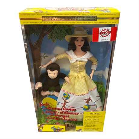 2000 Mattel Barbie And Curious George, In Original Box