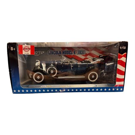 Ricko Ricko 1:18 Die Cast Metal Lincoln Model K 1931, In Original Box