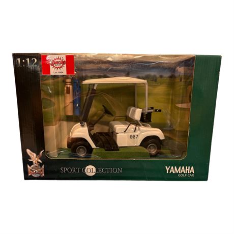Road Signature 1:12 Die Cast Metal Yamaha Golf Cart, In Original Box