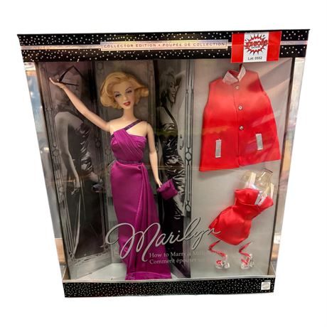2001 Mattel Marilyn How To Marry A Millionaire Barbie, In Original Box