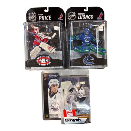 3 McFarlane Hockey Action Figures, In Original Blister Packs