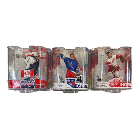 3 McFarlane Hockey Figures, In Original Blister Packs