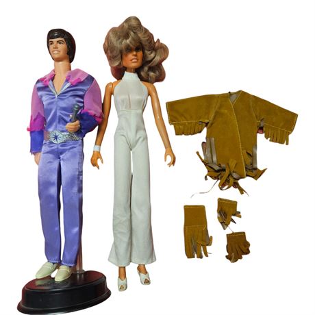1975 Mego Farrah Fawcett Doll & 1977 Donny Osmond Doll