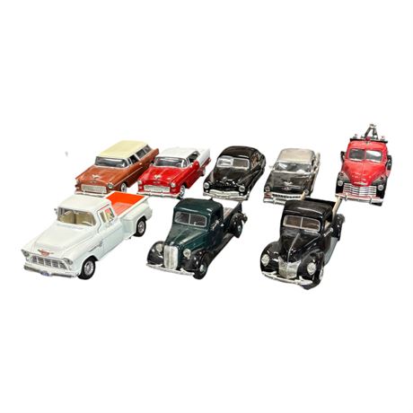 8 Assorted Die Cast Model Cars