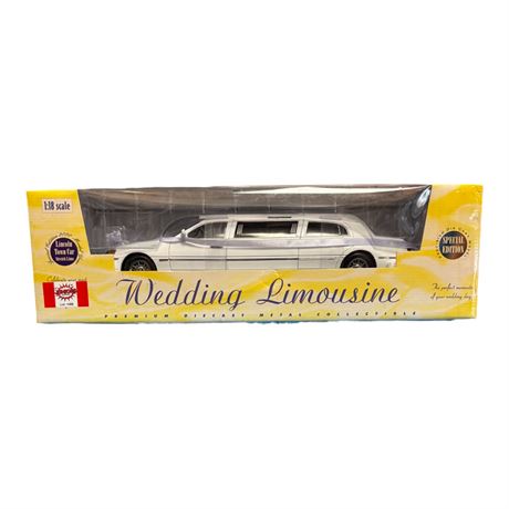 Precision Die Cast Models 1:18 Die Cast Metal Wedding Limousine, In Original Box
