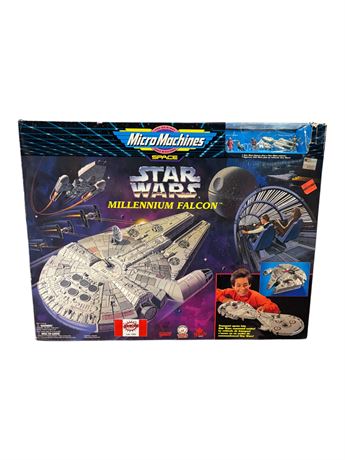 1995 Galoob Micro Machines Space Star Wars Millennium Falcon, In Original Box