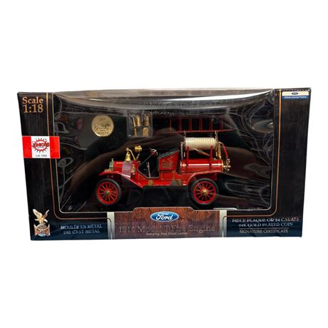 Road Signature 1:18 Die Cast Metal 1914 Model T Fire Engine
