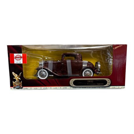 Road Signature 1:18 Die Cast Metal 1932 Ford 3 Window Coupe, In Original Box