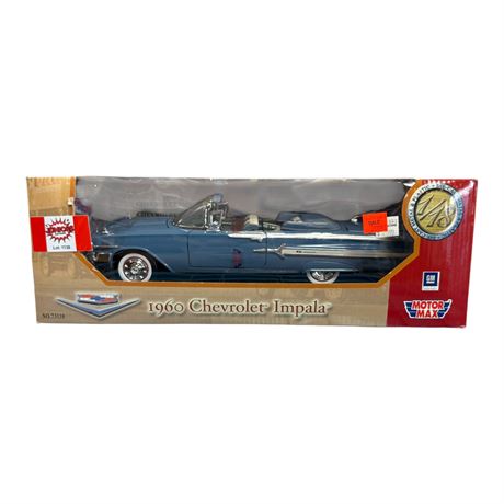 Motor Max 1:18 Die Cast Metal 1960 Chevrolet Impala, In Original Box