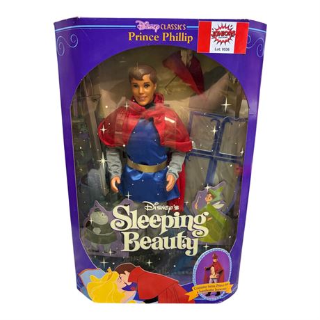 1991 Mattel Disney Sleeping Beauty Prince Phillip Doll, In Original Box