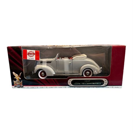 Road Signature 1:18 Die Cast Metal 1937 Ford V8 Convertible, In Original Box