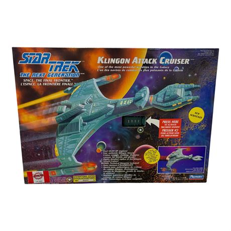 1993 Playmates Star Trek The Next Generation Klingon Attack Cruiser