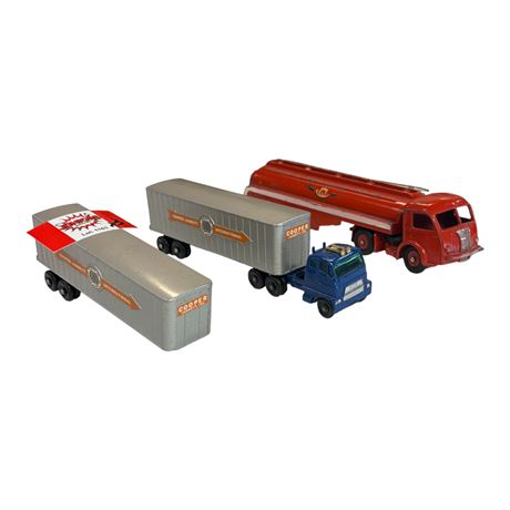 Dinky Toys Citerne Titan & 2 Matchbox Freighters