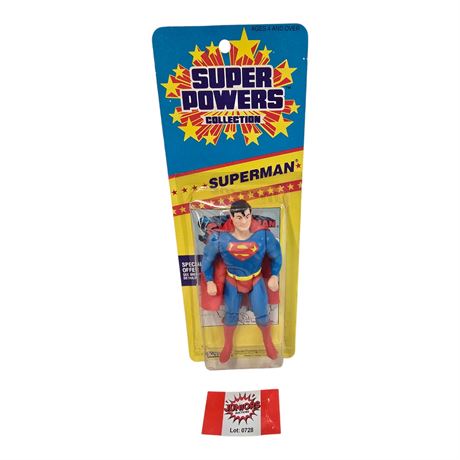 1986 Kenner Super Powers Collection "Superman", In Original Blister Pack
