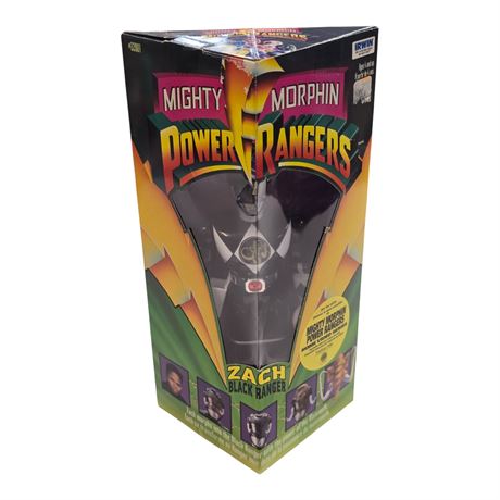 1994 Irwin Mighty Morphin Power Rangers "Zack Black Ranger" Action Figure