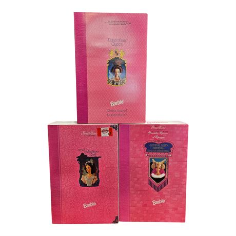 3 Vintage Mattel Barbies, In Original Boxes