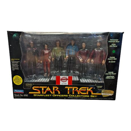 1994 Playmates Star Trek Starfleet Officers Collectors Set, In Original Box