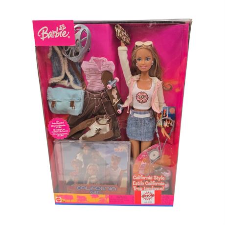 2004 Mattel California Style Barbie With Cd, In Original Box