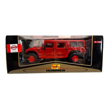 Maisto 1:18 Die Cast Metal  Hummer 4 Door Wagon, In Original Box
