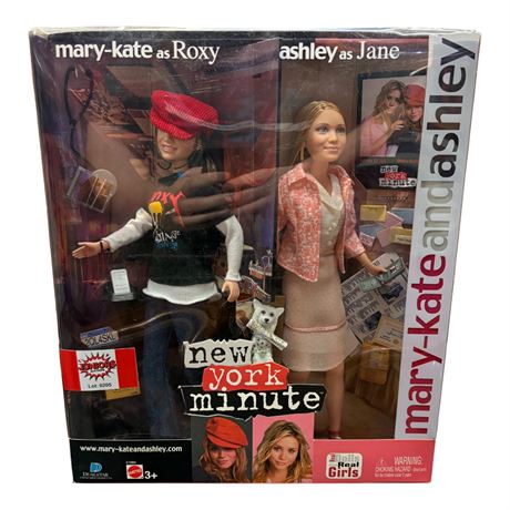 2004 Mattel Mary-Kate & Ashley New York Minute Dolls, In Original Box