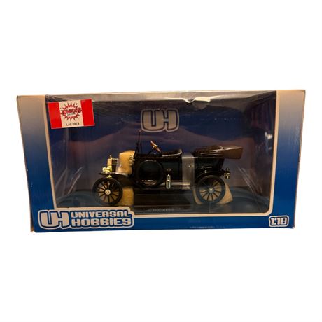 Universal Hobbies 1:18 Die Cast Metal Ford Model T Touring, In Original Box