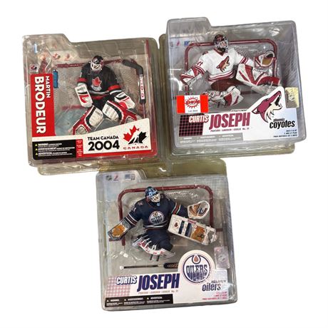 3 McFarlane Hockey Action Figures, In Original Blister Packs