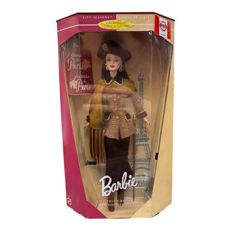 1997 Mattel Autumn In Paris Barbie, In Original  Box