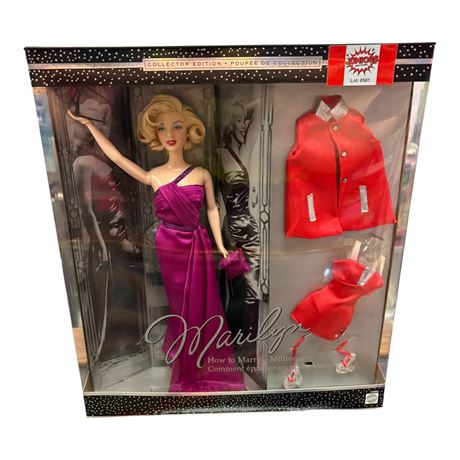 2001 Mattel Marilyn How To Marry A Millionaire Barbie, In Original Box