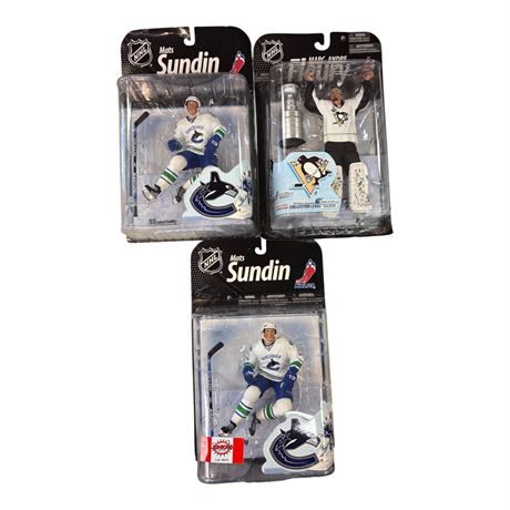 3 McFarlane Hockey Action Figures, In Original Blister Packs