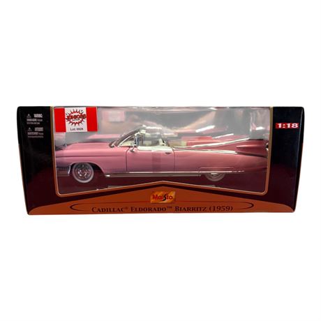 Maisto 1:18 Die Cast Metal Cadillac Eldorodo Biarritz 1959, In Original Box