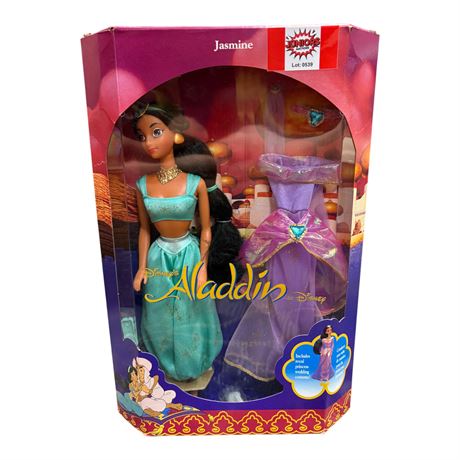 1992 Mattel Disney Aladdin Jasmine Doll, In Original Box