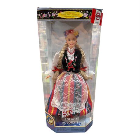 1997 Mattel Dolls Of The World Polish Barbie, In Original Box
