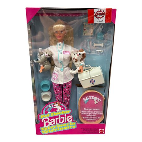 1996 Mattel Pet Doctor Barbie, In Original Box