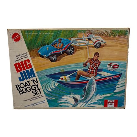 1973 Mattel Big Jim Boat 'N Buggy Set, In Original Box