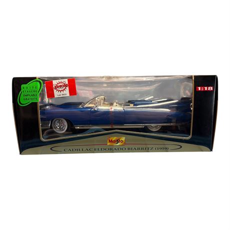 Maisto 1:18 Die Cast Metal Cadillac Eldorodo Biarritz 1959, In Original Box