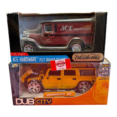 1:25 & 1:24 Ertl & Dub City Die Cast Metal Cars, In Original Boxes