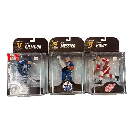 3 McFarlane Hockey Figures, In Original Blister Packs
