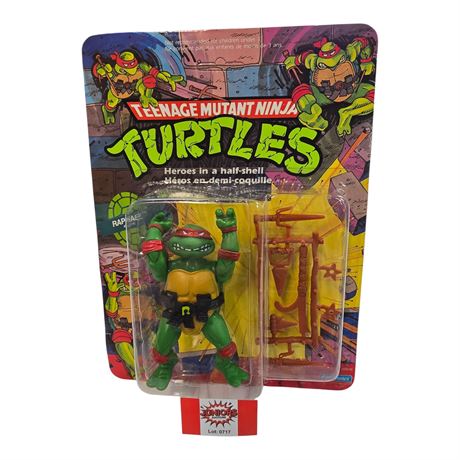 1989 Playmates Teenage Mutant Ninja Turtles Heros In A Half Shell "Raphael"