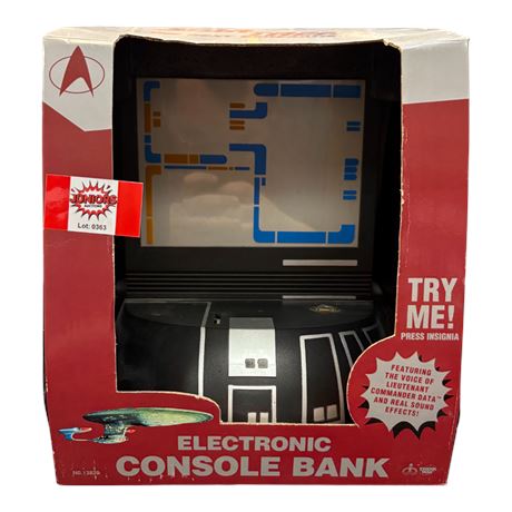 1994 Thinkway Star Trek Electronic Console Bank, In Original Box