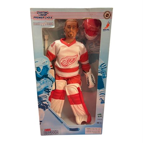1999 Hasbro Starting Line Up Chris Osgood Hockey Action Figure, In Original Box