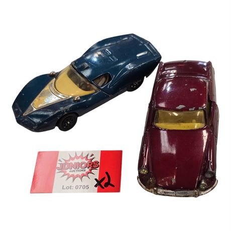 2 Vintage Dinky Toy Cars
