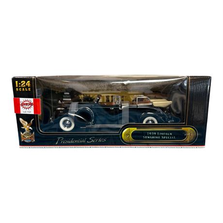 Road Signature 1:24 Die Cast Metal 1939 Lincoln Sunshine Special