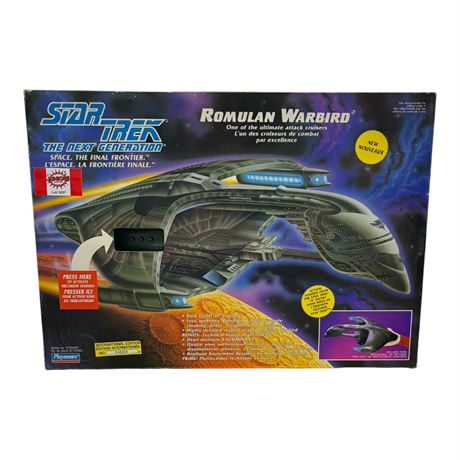 1993 Playmates Star Trek The Next Generation Romulan Warbird, In Original Box