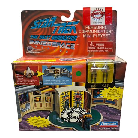 1995 Playmates Star Trek Inner Space Series Personal Communicator Mini Playset