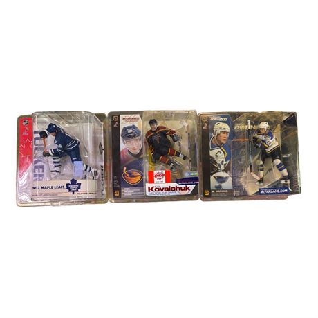 3 McFarlane Hockey Figures, In Original Blister Packs