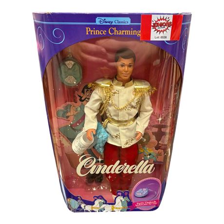 1991 Mattel Disney Cinderella Prince Charming Doll, In Original Box