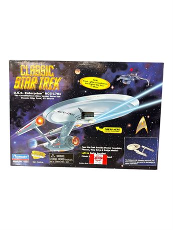 1995 Playmates Classic Star Trek Uss Enterprise Ncc-1701, In Original Box