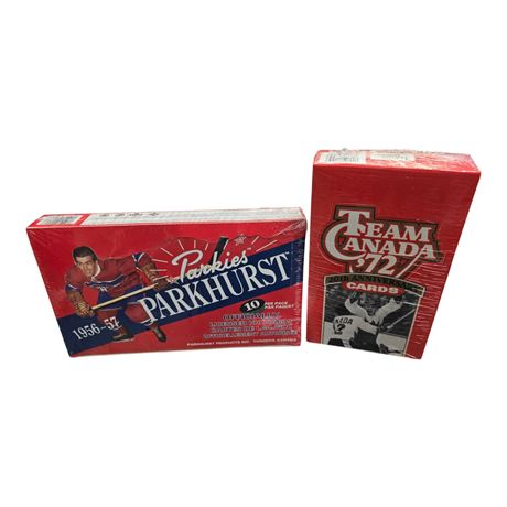 2 sealed hockey card booster boxes